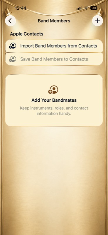 Band Members on iPhone