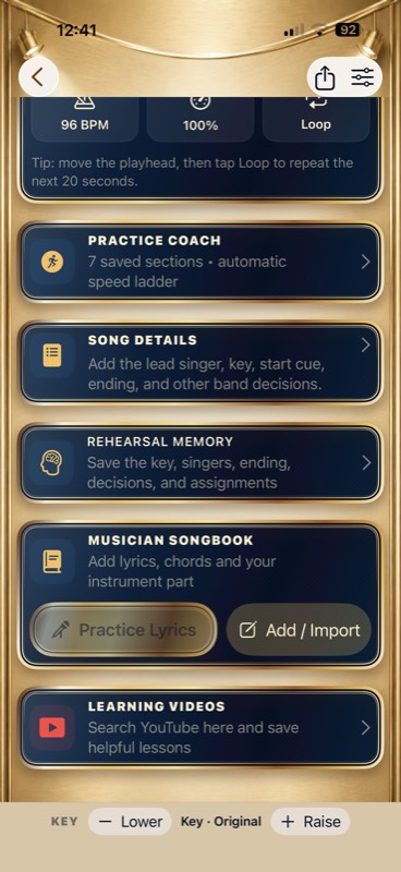 More practice features on iPhone