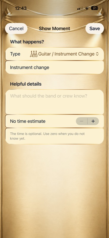 Show Moment on iPhone